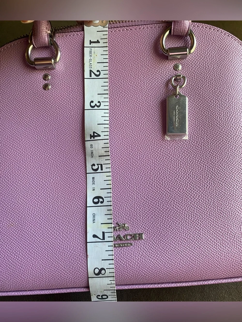 Purple coach bag